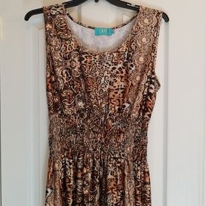 NWT NF WILD PRINT SLEEVELESS DRESS SZ 1X